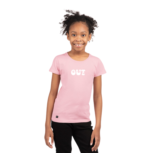 Girls Princess Crew (out flower print)