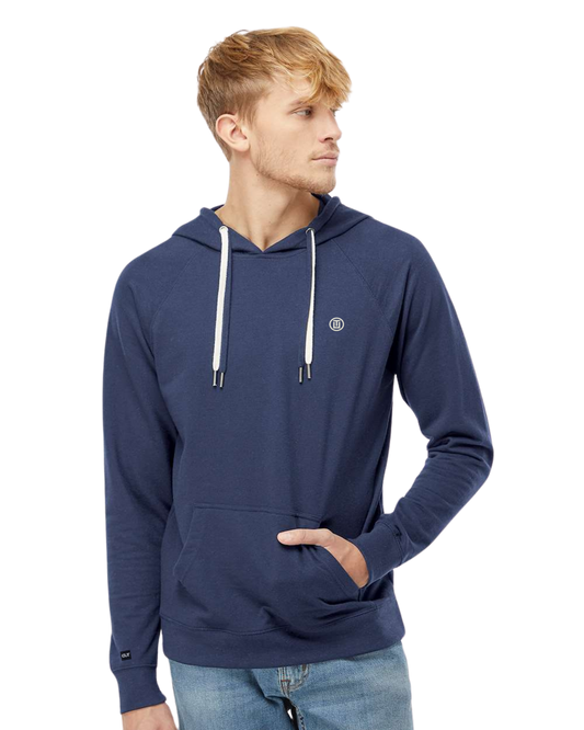Icon Loopback Terry Hooded Sweatshirt (white logo)