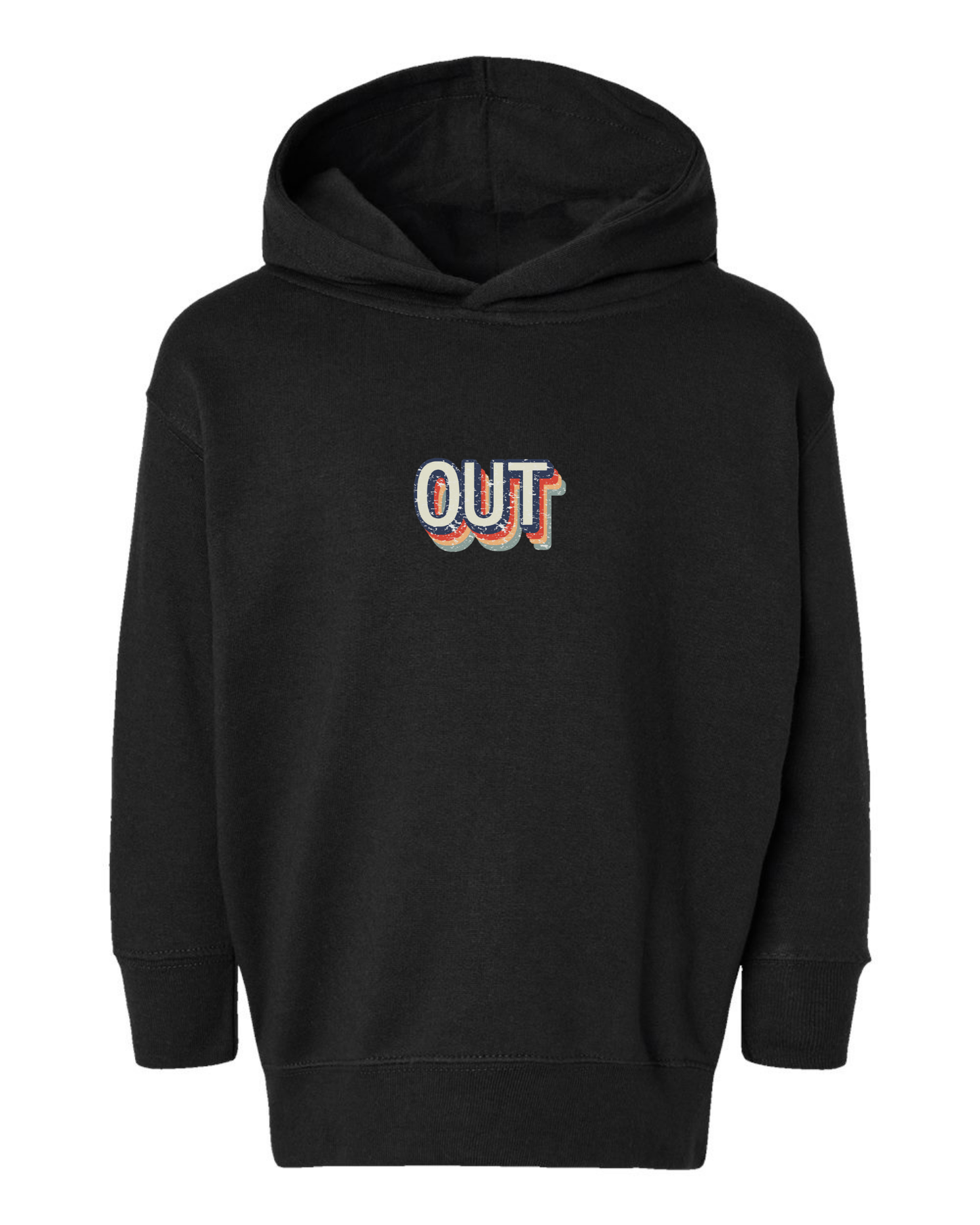 kids fleece pullover hoodie (vintage retro out)