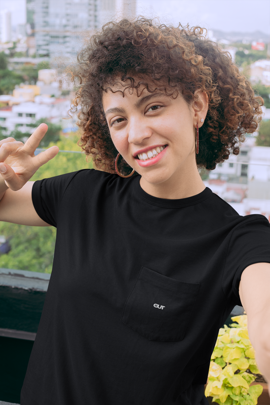 Woven label - Black Classic Pocket Tee