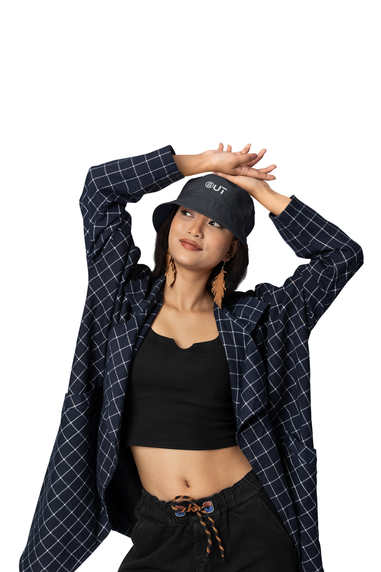 O'Logo Black Chambray Bucket Hat