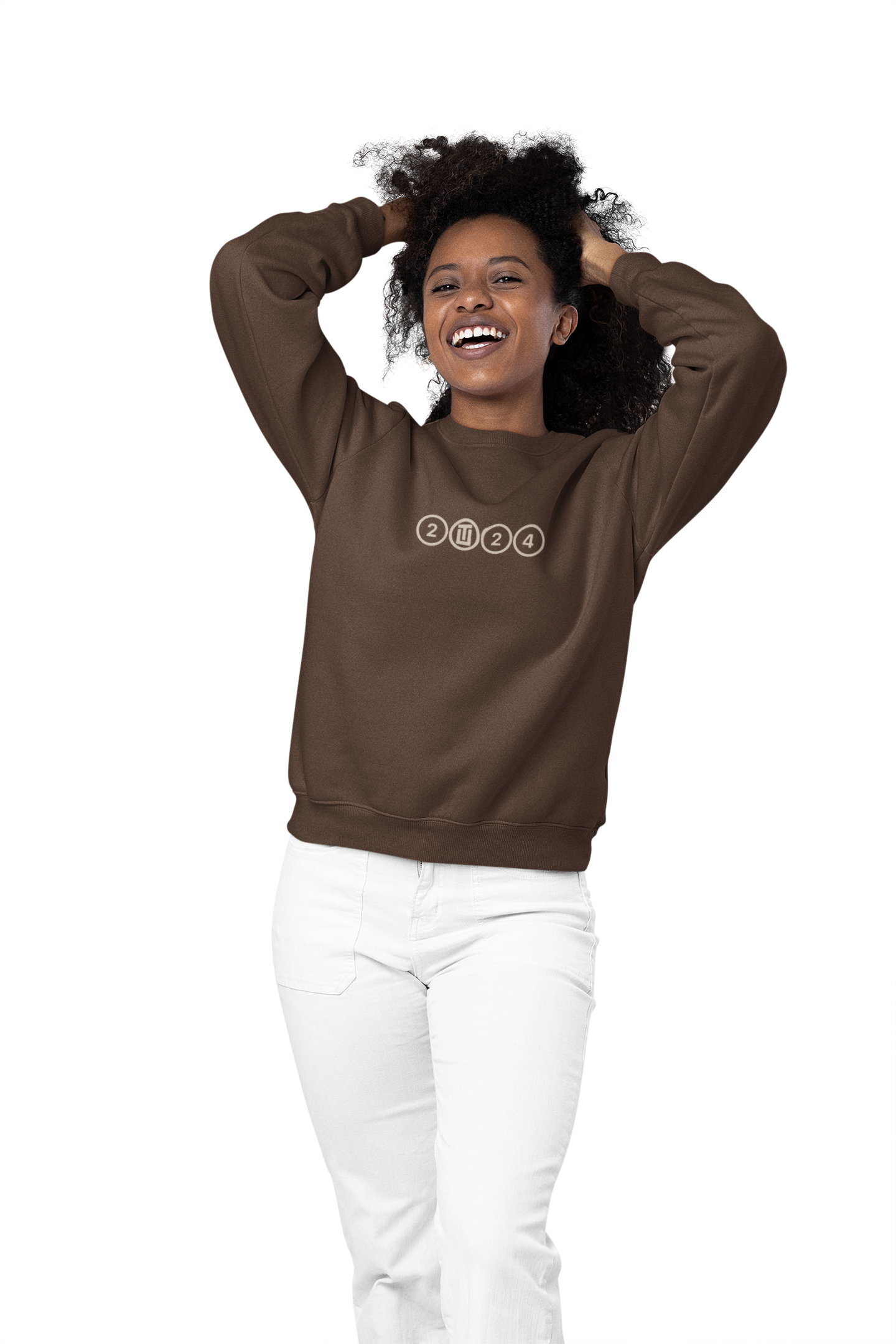 Brown cream 2024 Heavyweight Crewneck Sweatshirt